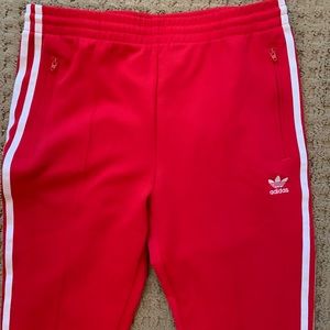 Adidas red tracksuit